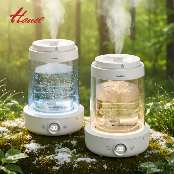 한일 신생아 물멍 가열식 가습기 스텐 3L 대용량 무드등 그래핀 리모컨 분리 통세척