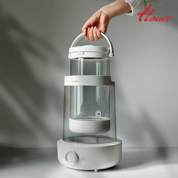 한일 신생아 물멍 가열식 가습기 스텐 3L 대용량 무드등 그래핀 리모컨 분리 통세척