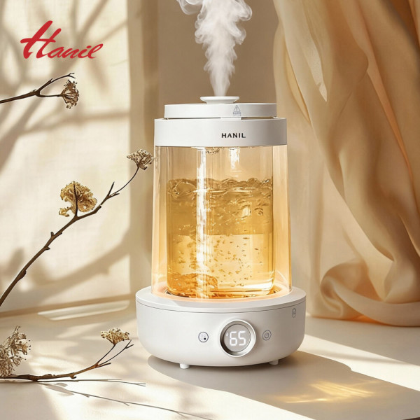 한일 신생아 물멍 가열식 가습기 스텐 3L 대용량 무드등 그래핀 리모컨 분리 통세척