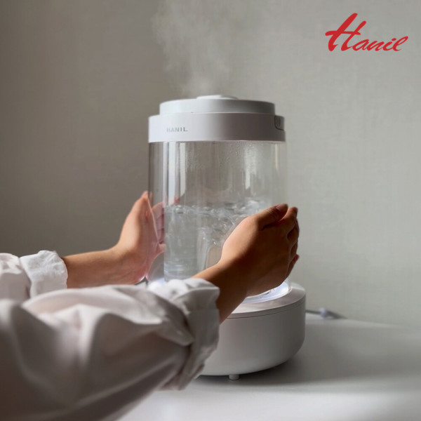 한일 신생아 물멍 가열식 가습기 스텐 3L 대용량 무드등 그래핀 리모컨 분리 통세척