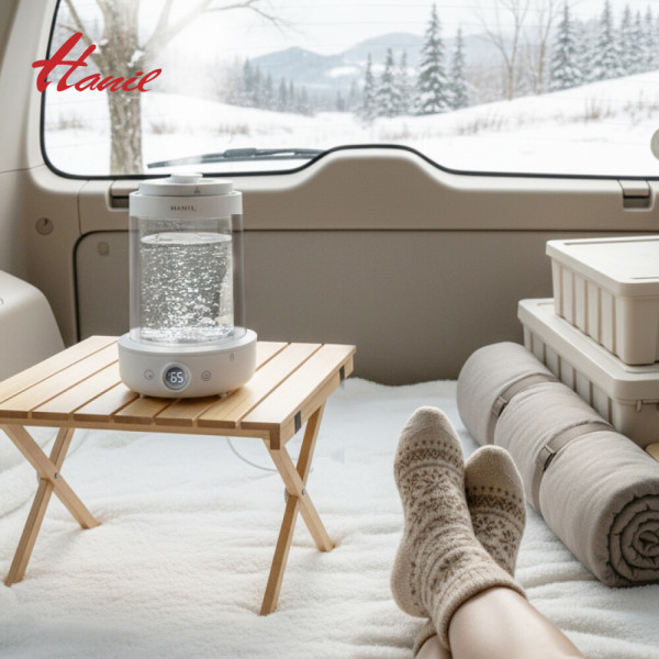 한일 신생아 물멍 가열식 가습기 스텐 3L 대용량 무드등 그래핀 리모컨 분리 통세척