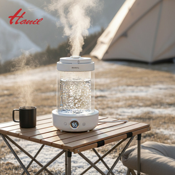 한일 신생아 물멍 가열식 가습기 스텐 3L 대용량 무드등 그래핀 리모컨 분리 통세척