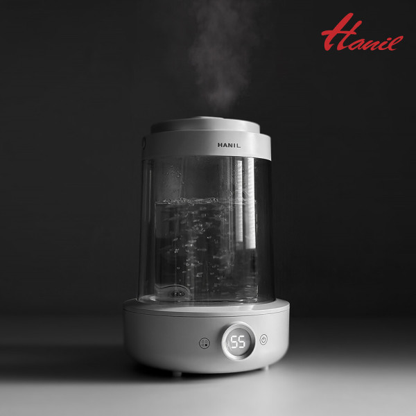 한일 신생아 물멍 가열식 가습기 스텐 3L 대용량 무드등 그래핀 리모컨 분리 통세척