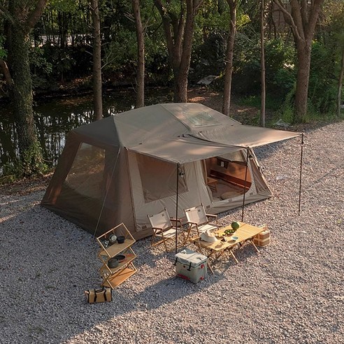 인피니 전기펌프 자동 공기주입식 에어텐트 에어쉘터 사계절 방수 대형 가족 캠핑텐트